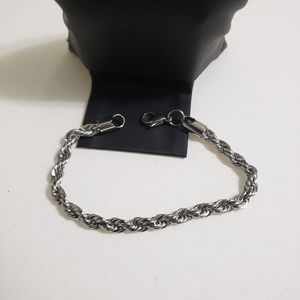 Stainless Steel 6mm Twisted Rope Bracelet